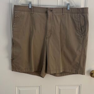 L.L. Bean Men's Khaki Flat-Front Shorts